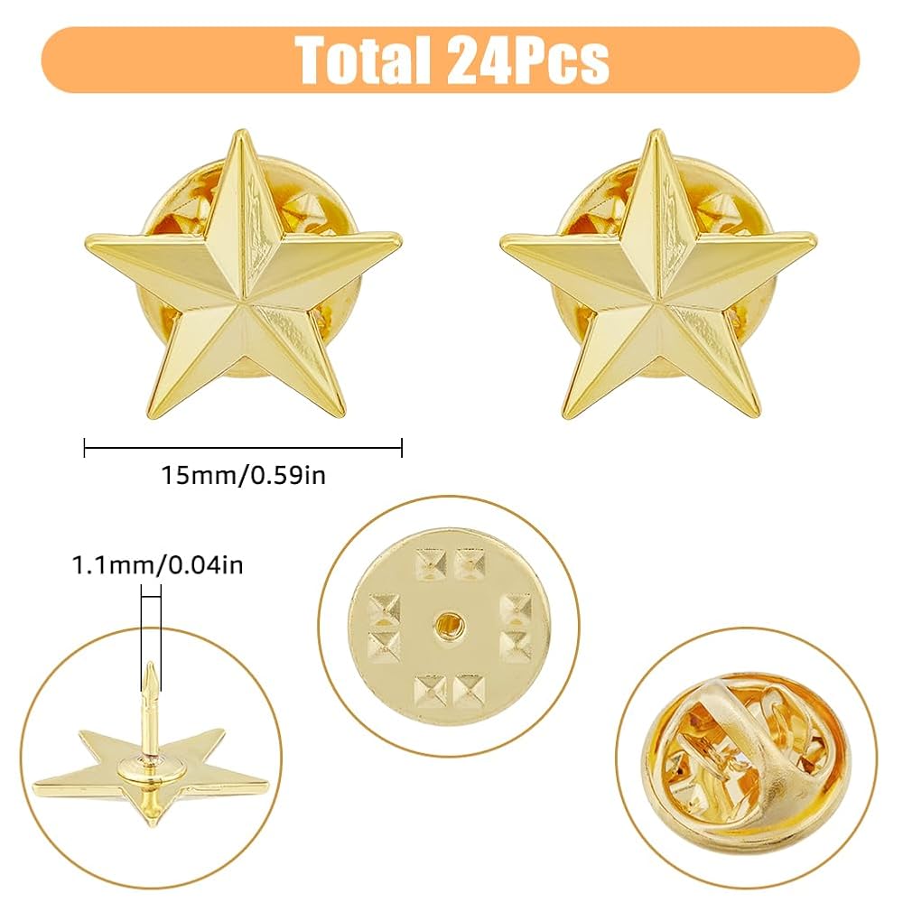 Amazon | SUPERFINDINGS 24個入り 合スターピンバッジ 星 ツイン